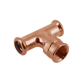 T-stuk koppeling press RK 28x1/2''x28mm koper (Bonfix)